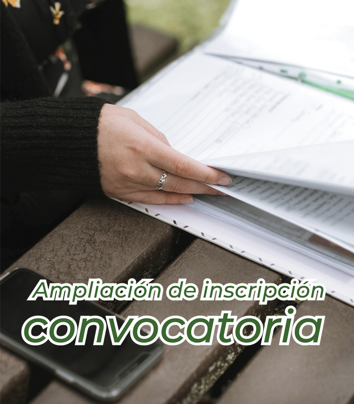 Convocatoria | Ampliación plazo